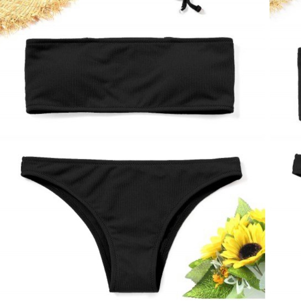 NWT Zaful Ribbed Black Bottoms